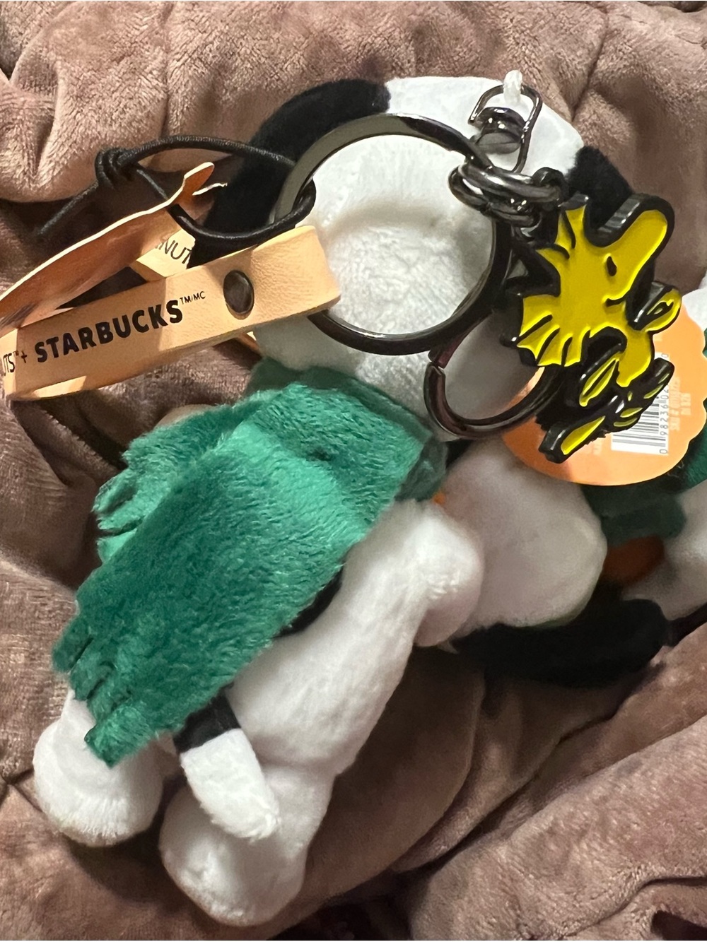 Peanuts Snoopy Plush Dog Toy with Orange Pumpkin and Green Scarf - Picture 6 of 6